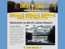 Tablet Screenshot of birchlakesresort.com